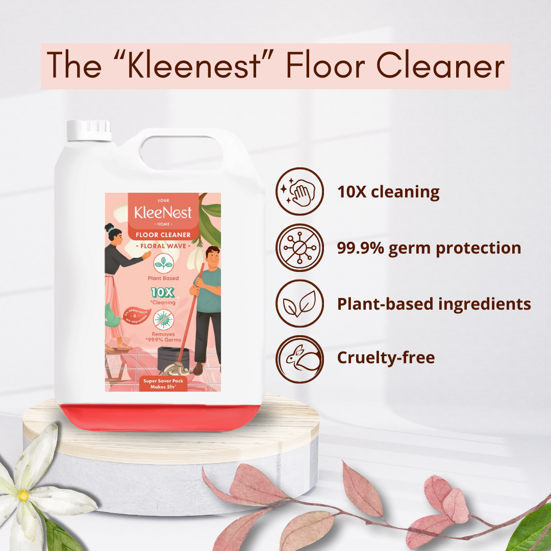 Kleenest 10 Litre – Floral Wave Floor Cleaner