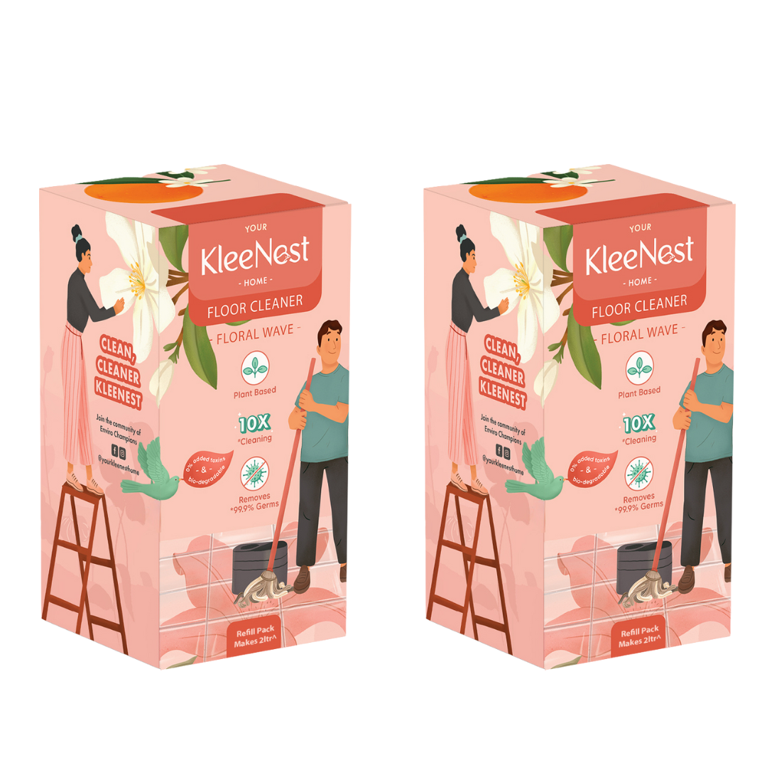 Kleenest Refill Pack – Floral Wave Floor Cleaner 4 Litre