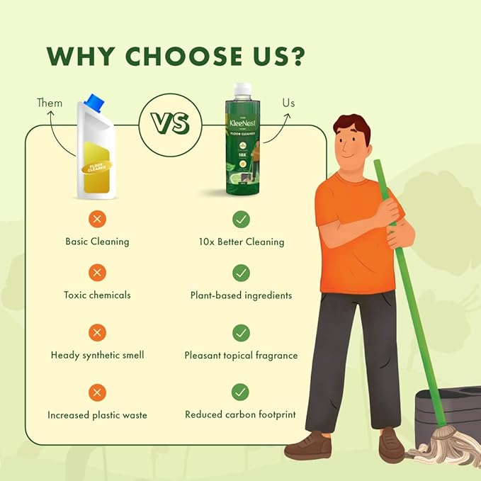 Kleenest Dual Care Pack –  Tropical Breeze Floor Cleaner & Rose Toilet Cleaner