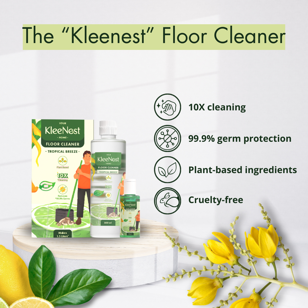 Kleenest 1.5 Litre Starter Kit – Tropical Breeze Floor Cleaner Pack of 2