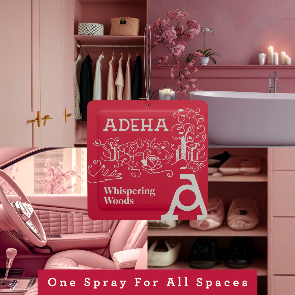 Adeha Fragrance Pouch - Air freshener for Bathroom, Car, Wardrobe - Whispering Woods